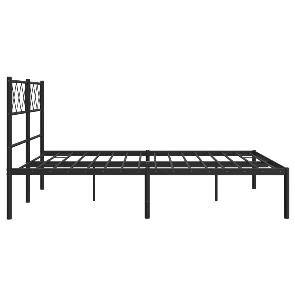 Metal Bed Frame with Headboard and Footboard