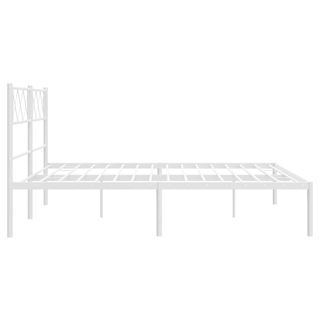 Metal Bed Frame with Headboard and Footboard