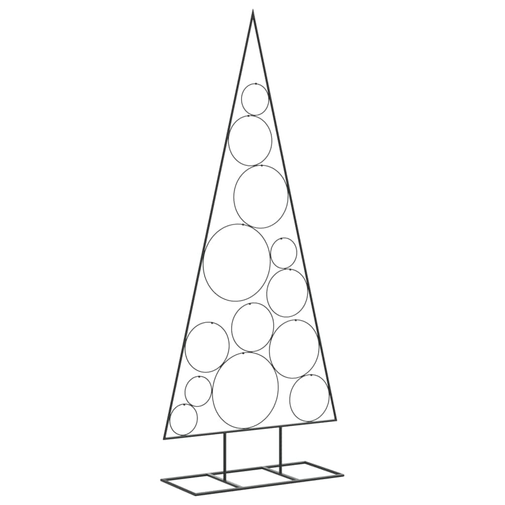 150 Cm - Metal Christmas Tree for Decoration in Black  150 cm