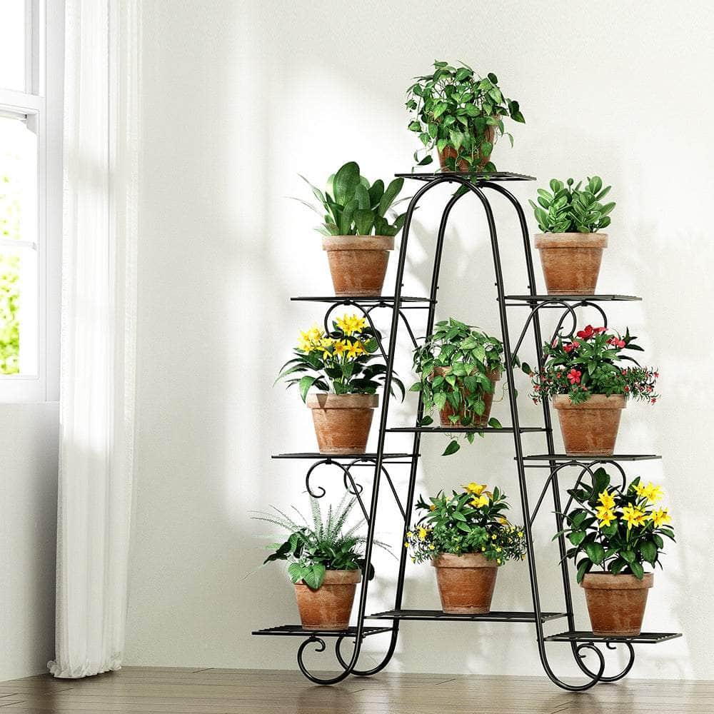 Metal Flower Pot Rack - Outdoor on Afterpay | ZipPay | LayBuy | Klarna ...