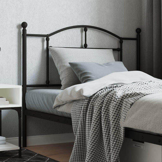 Metal Headboard-Black - Headboards & Footboards