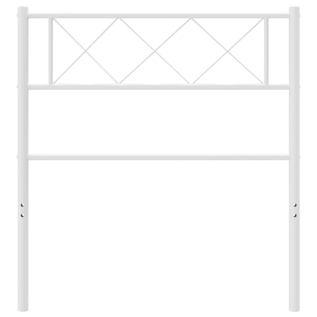 Metal Headboard White