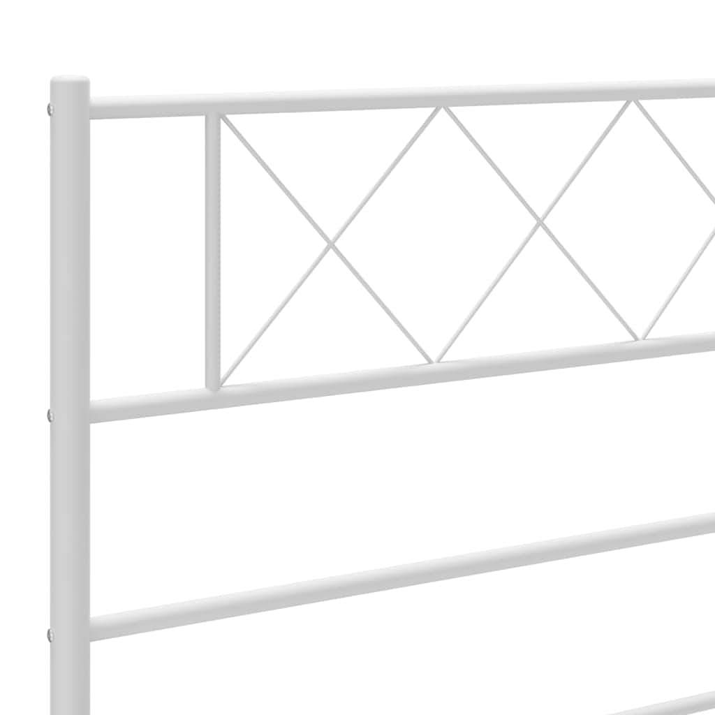 Metal Headboard White