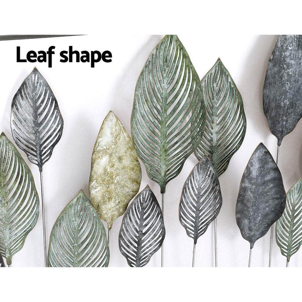 Metal Wall Art Hanging Sculpture Home Decor Leaf Tree Of Life Framed