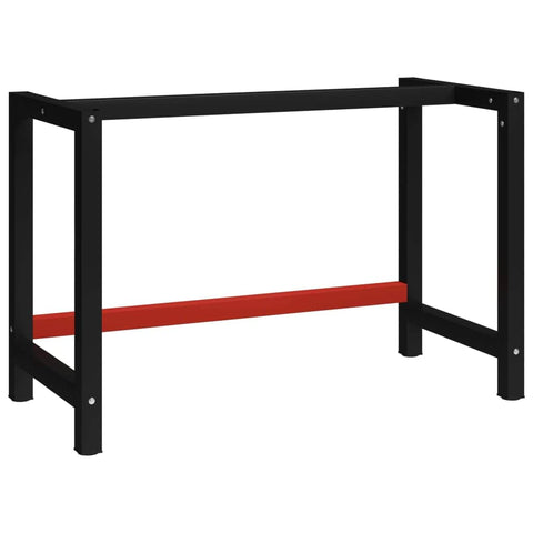 Metal Work Bench Black and Red M
