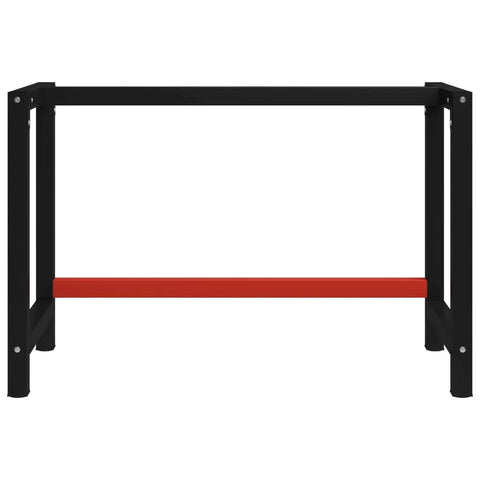 Metal Work Bench Black and Red M