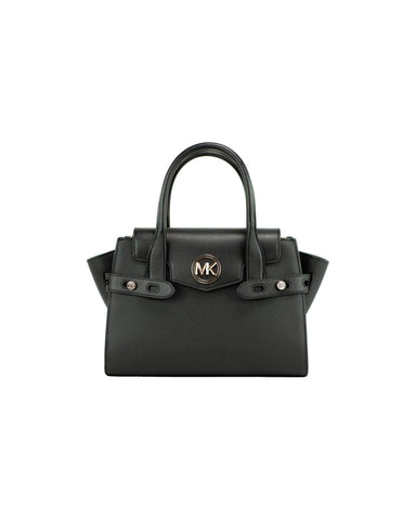 Michael Kors Car Medium Satchel Black & Gold Classic