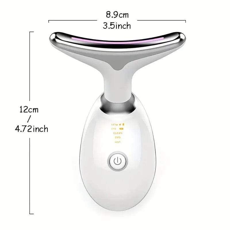 Micro-Glow Portable Handset: Neck and Face Firming Tool with 3 Color Modes