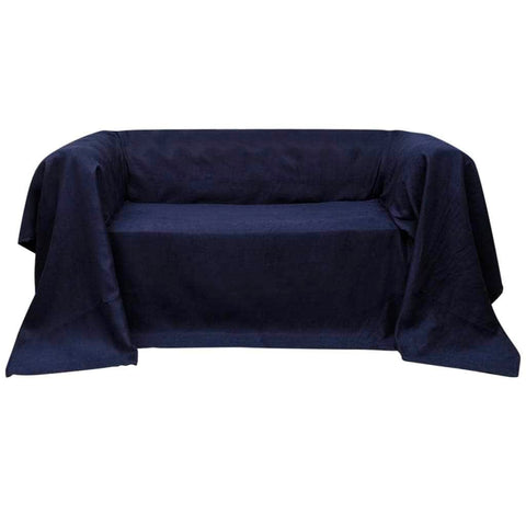 Micro-suede Couch Slipcover (Navy Blue)