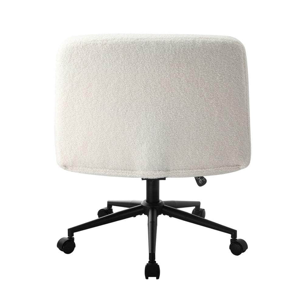 Mid Back Office Chair Wide Seat Black/Brown/White