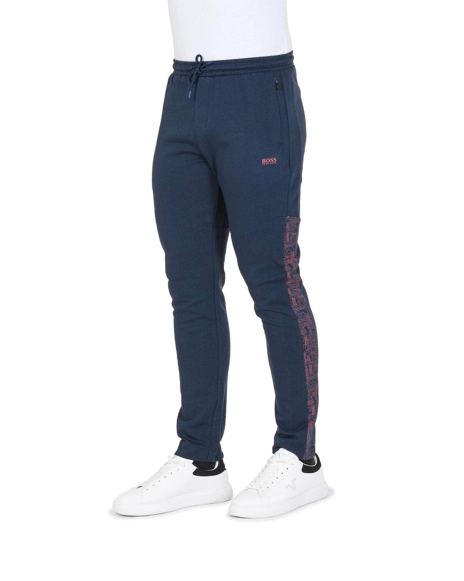 Midnight Movement Hugo Boss Men'S Navy Cotton Blend Stretch Pants