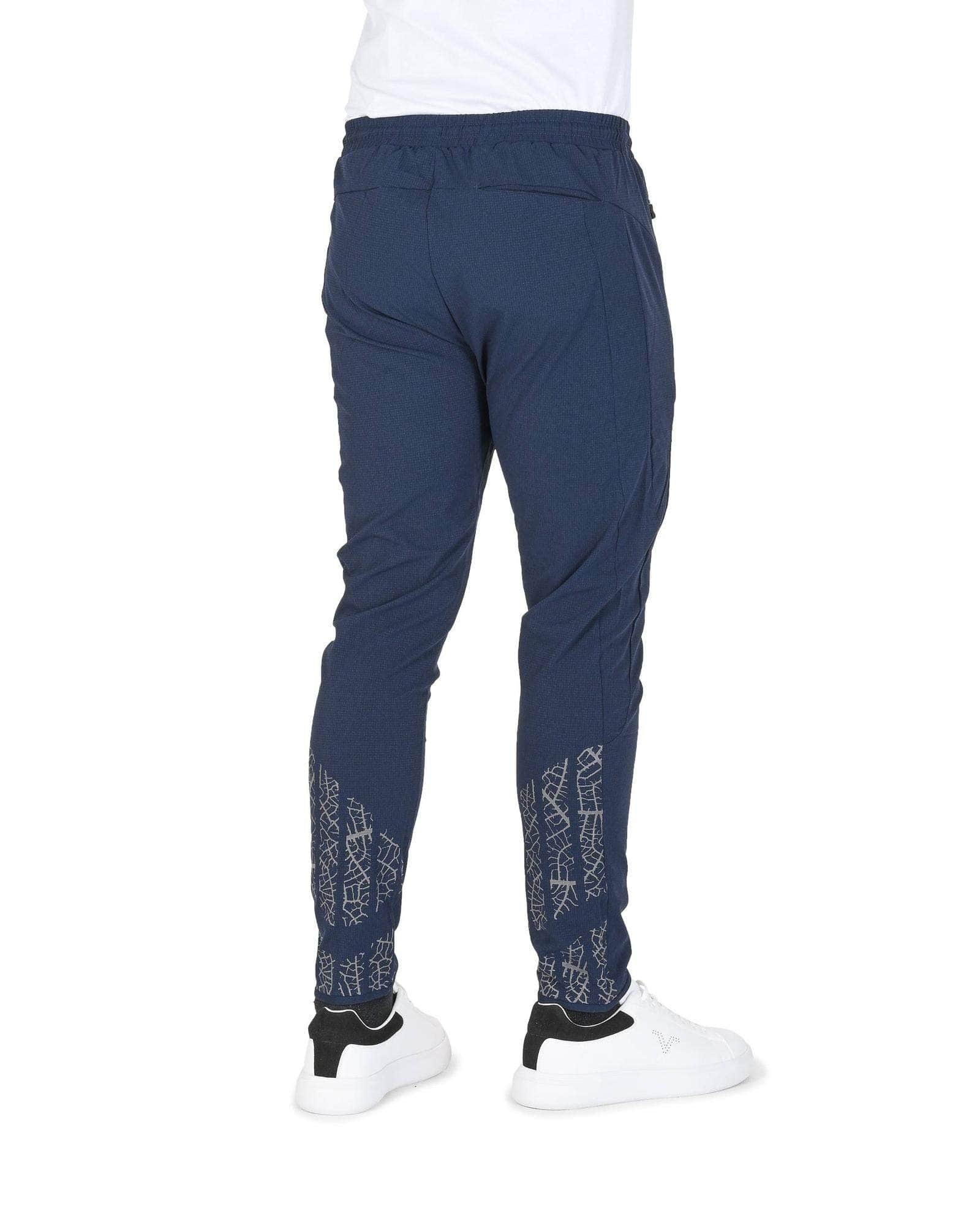 Midnight Movement Hugo Boss Men'S Navy Cotton Blend Stretch Pants