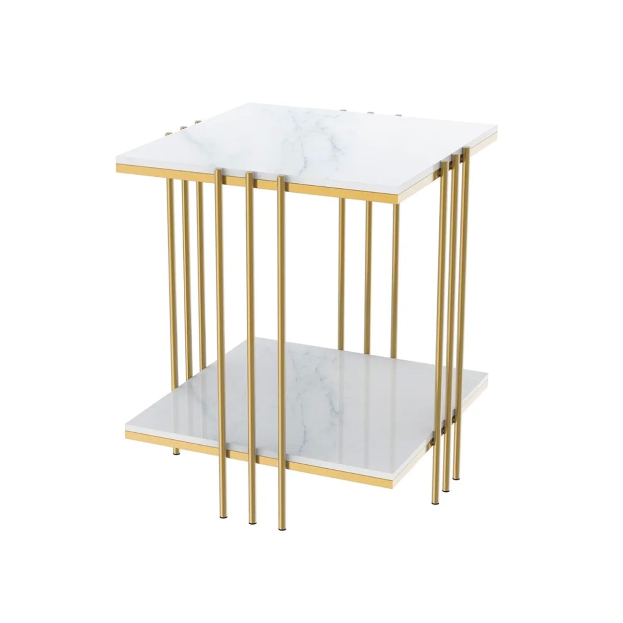 Milano Gold Square Side Table | Buffets & Sideboards