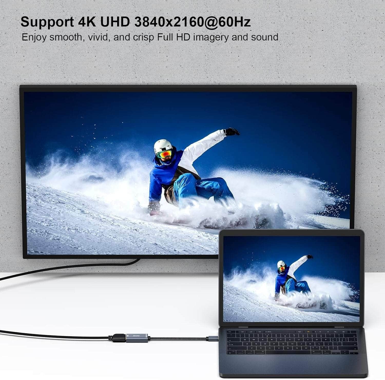 Mini DP to HDMI Adapter (Thunderbolt Compatible)