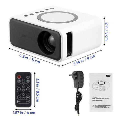 Mini Portable Smart Projector Hd 1080P, Android, Wifi, Bluetooth