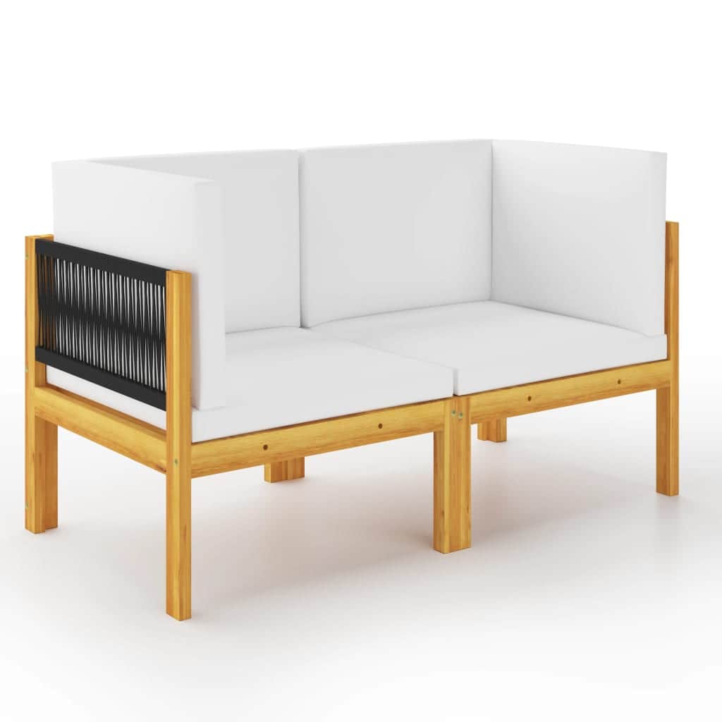 Minimalist 2 seater Garden Bench with Relaxing Seating Modern Living