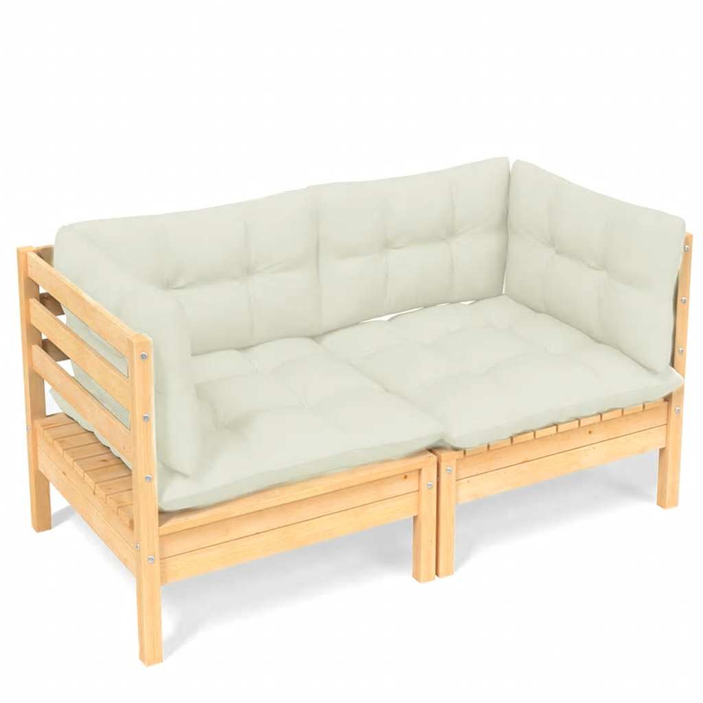 Minimalist 2 Seater Garden Sofa with Relaxing Seating Evening