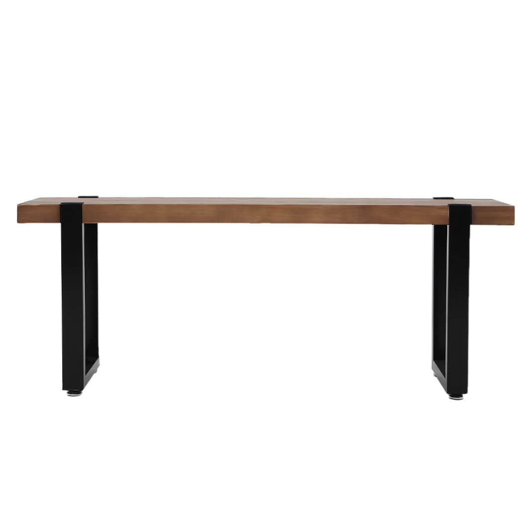 Minimalist 2x Dining Bench Chairs Wooden 115cm  Easy Assembly