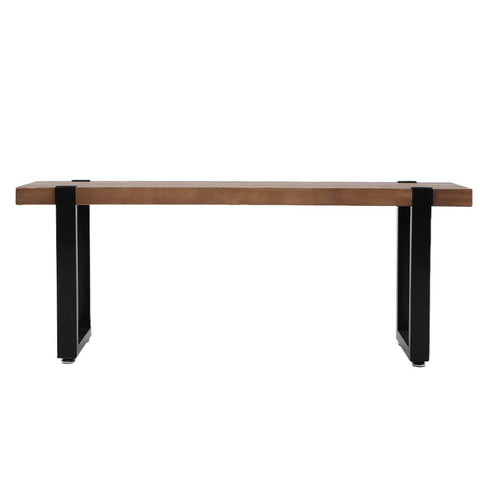 Minimalist 2x Dining Bench Chairs Wooden 115cm  Easy Assembly