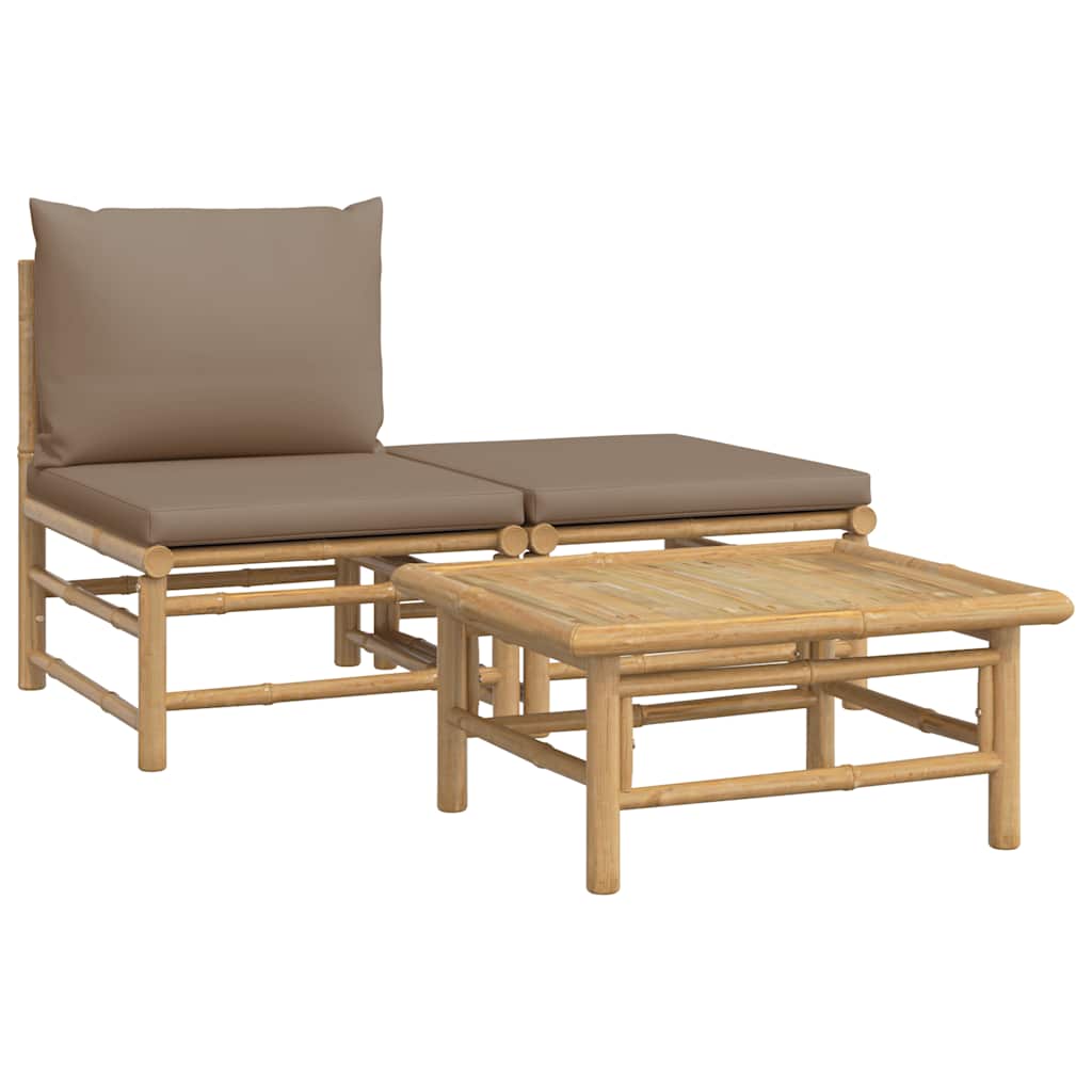 Minimalist 3 Piece Garden Lounge Set Garden Gathering Outdoor Living