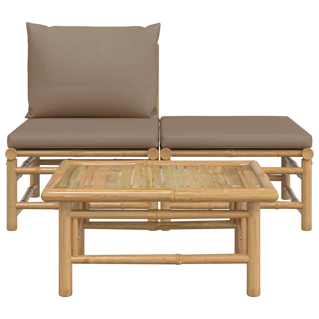 Minimalist 3 Piece Garden Lounge Set Garden Gathering Outdoor Living