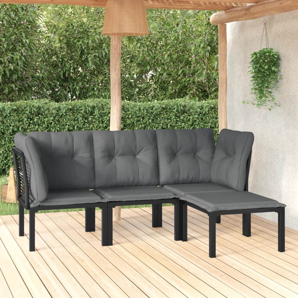 Minimalist 4 Piece Garden Lounge Set Daily Living Essential Essentials