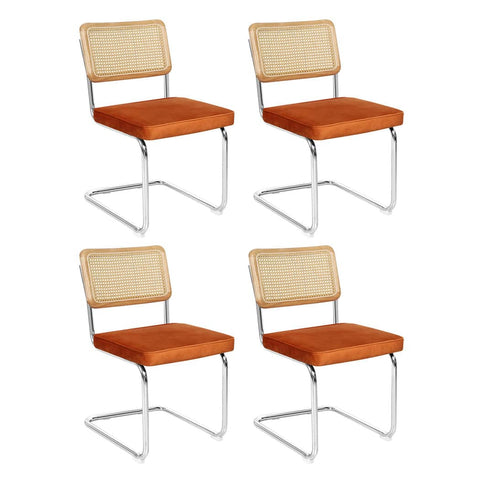Minimalist 4xRattan Chair Dining Chairs  Adjustable Height Classic