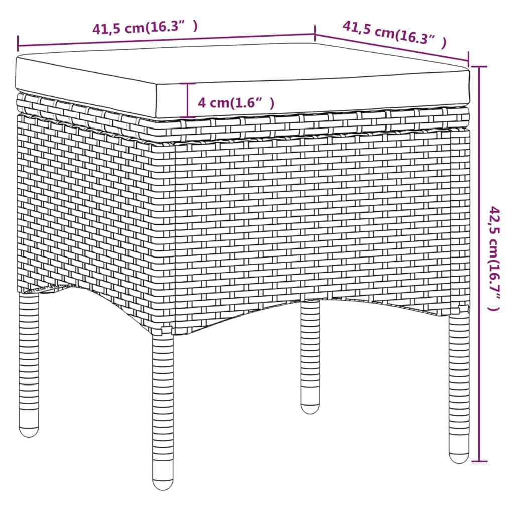 Minimalist 5 Piece Garden Bistro Set Living Space Upgrade Boho