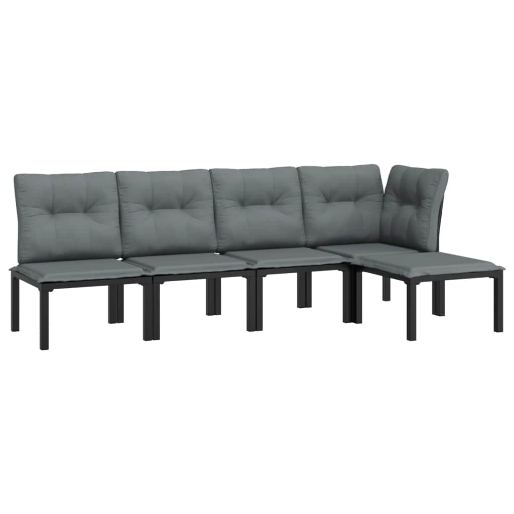 Minimalist 5 Piece Garden Lounge Set Daily Living Essential Evening