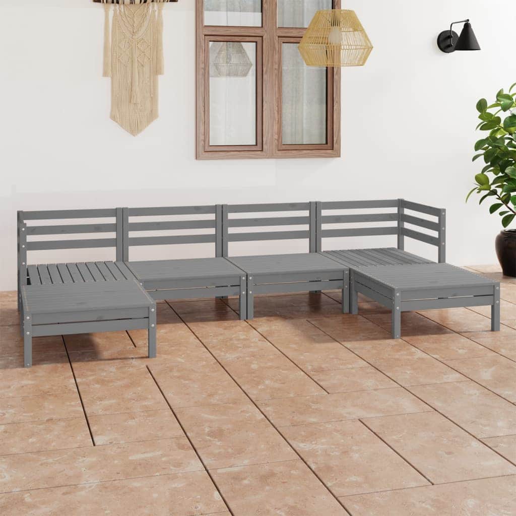 Minimalist 6 Piece Garden Lounge Set Home Decor Accent Garden Leisure