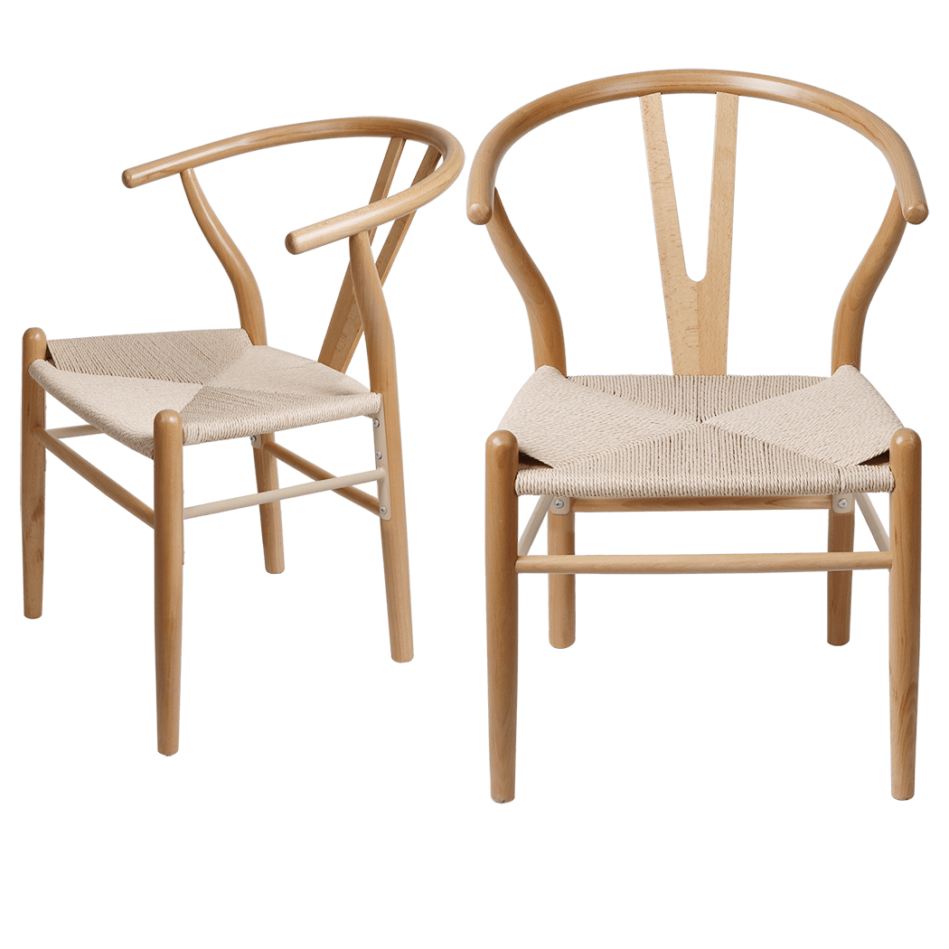 Minimalist 6x Dining Chairs Wooden Hans  Adjustable Height Classic