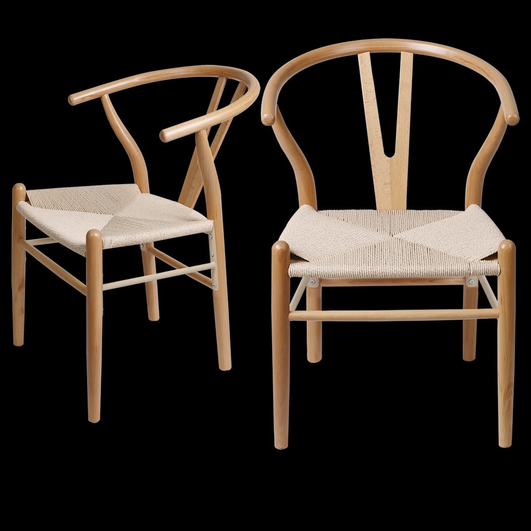 Minimalist 6x Dining Chairs Wooden Hans  Adjustable Height Classic - Wooden finish