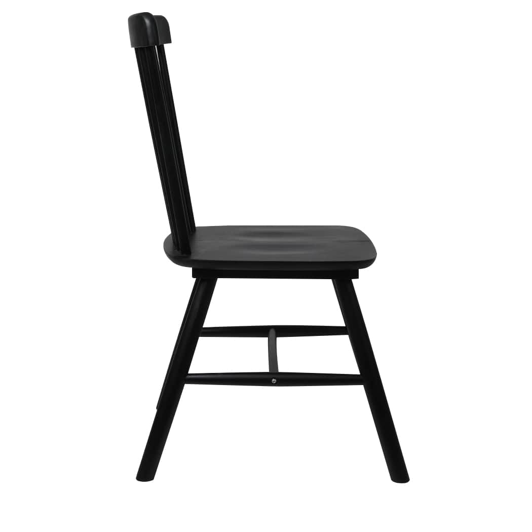 Minimalist 8x Dining Chairs Kitchen Winsor Black  Premium Quality