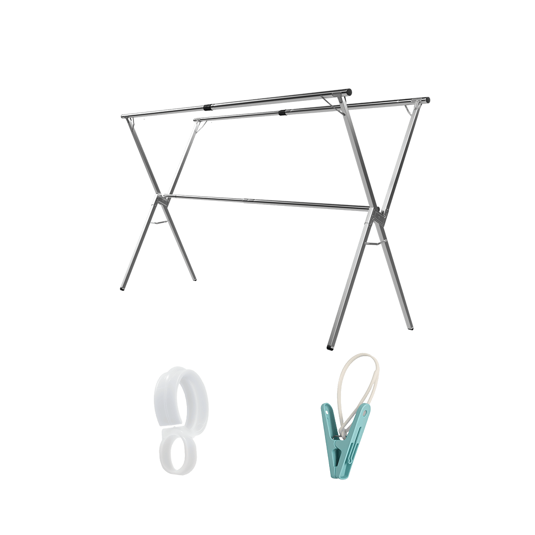Minimalist Adjustable Clothes Drying Airer Foldable 150-200cm