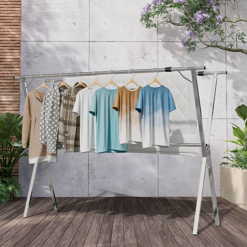 Minimalist Adjustable Clothes Drying Airer Foldable 150-200cm