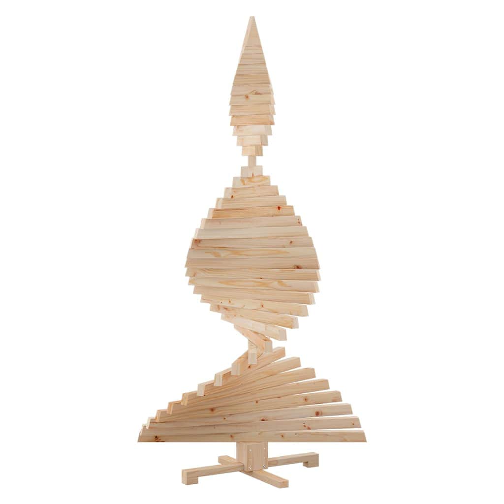 Minimalist Christmas Trees with Stand Natural 180cm Solid pine wood - Home