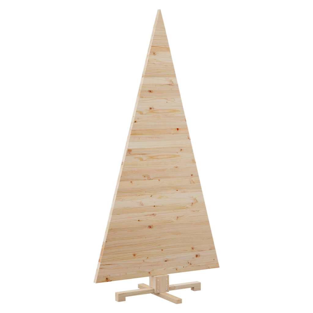 Minimalist Christmas Trees with Stand Natural 180cm Solid pine wood - Home