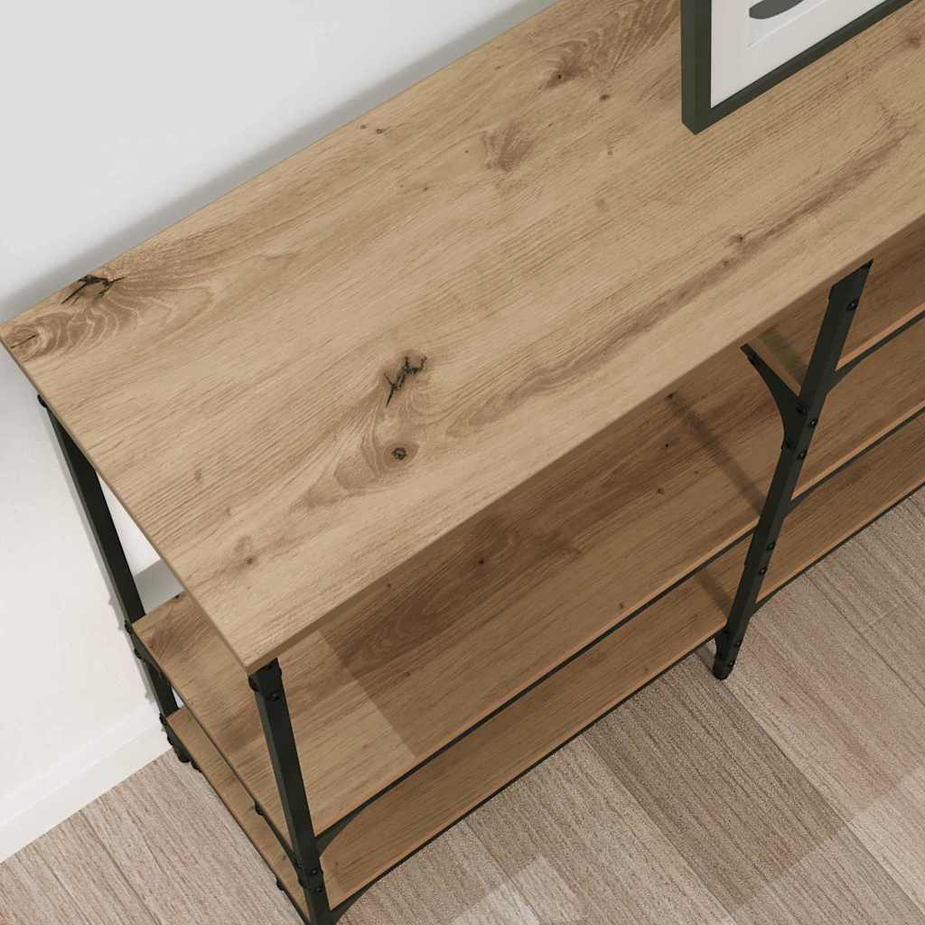 Minimalist Console Table Artisan oak Engineered wood - High Quality