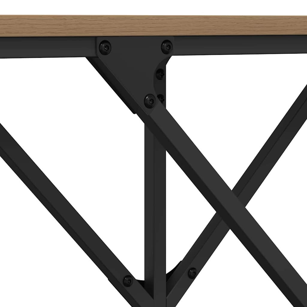 Minimalist Console Table Artisan oak Engineered wood - Space-Saving