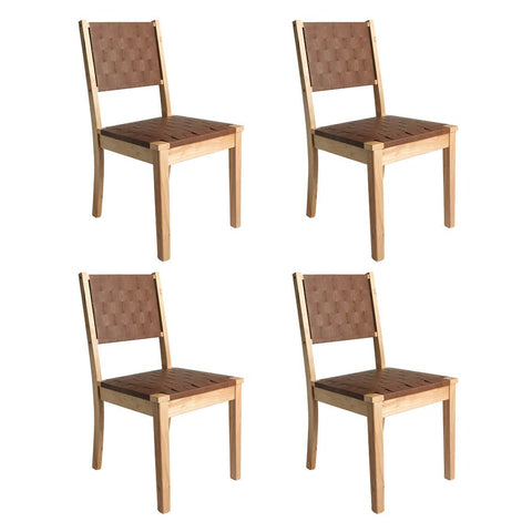 Minimalist Dining Chairs Accent Chair Lounge x4  Adjustable Height