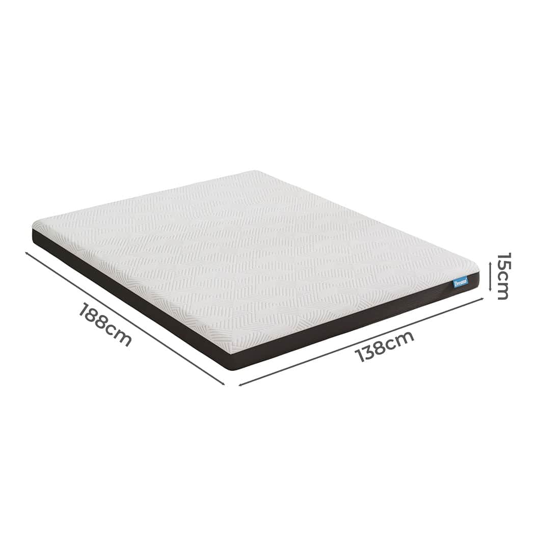 Minimalist Double Mattress Gel Memory Foam Cooling Breathable 15cm