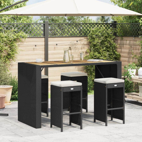 Garden Bar Stools with Cushions Daily Living Essential