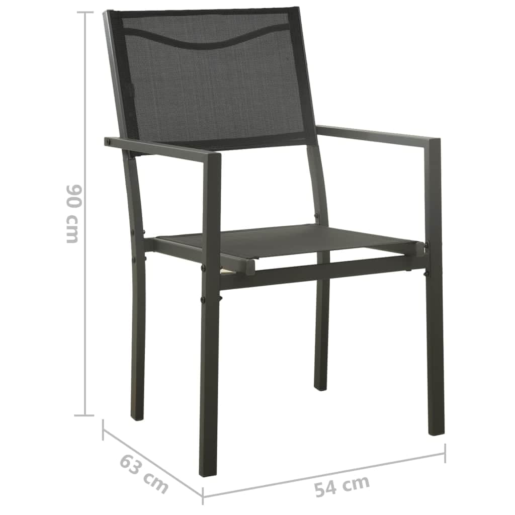 Minimalist Garden Chairs 4 pcs Textilene Daily Living Essential Modern Living