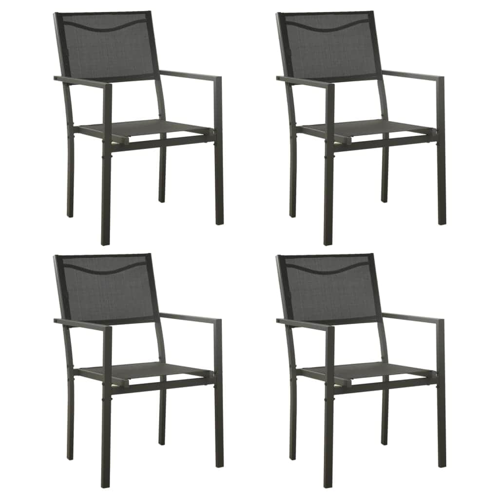 Minimalist Garden Chairs 4 pcs Textilene Daily Living Essential Modern Living