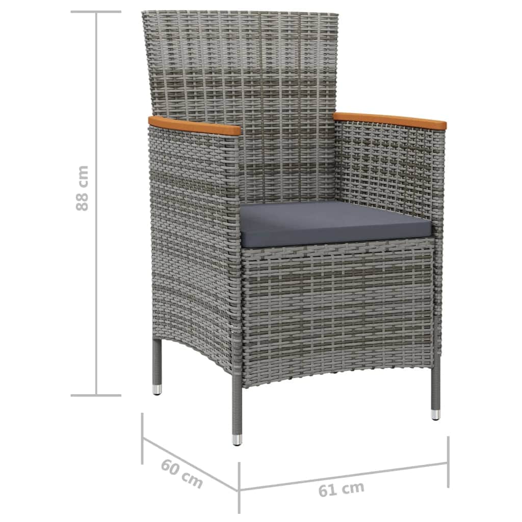 Minimalist Garden Dining Chairs 2 pcs Daily Living Essential Urban Style