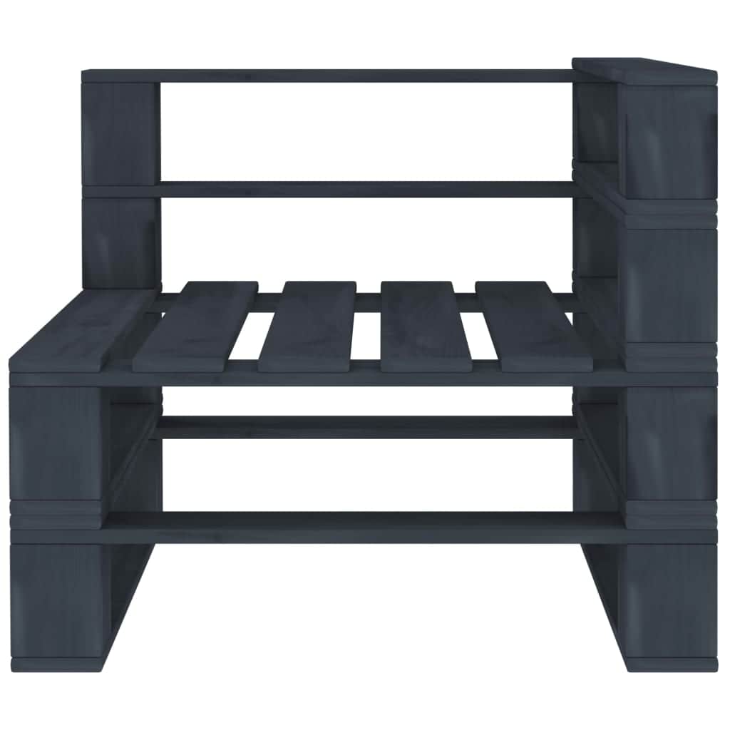 Minimalist Garden Pallet Sofa Grey 3 Relaxing Seating Modern Living