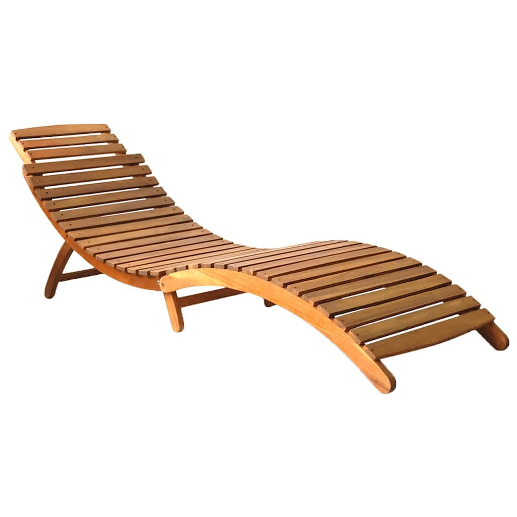 Minimalist Garden Sun Lounger with Cushion Relaxing Seating Summer