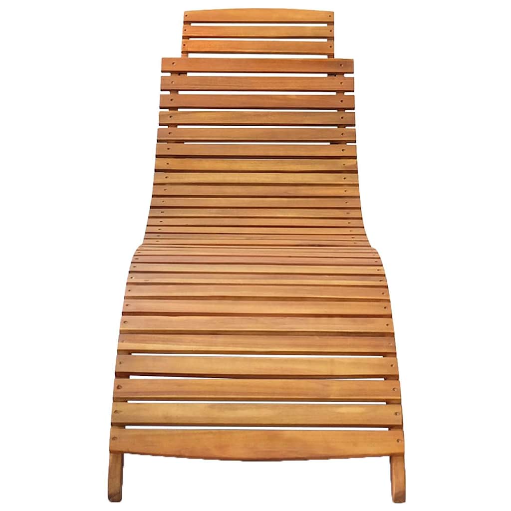 Minimalist Garden Sun Lounger with Cushion Relaxing Seating Summer