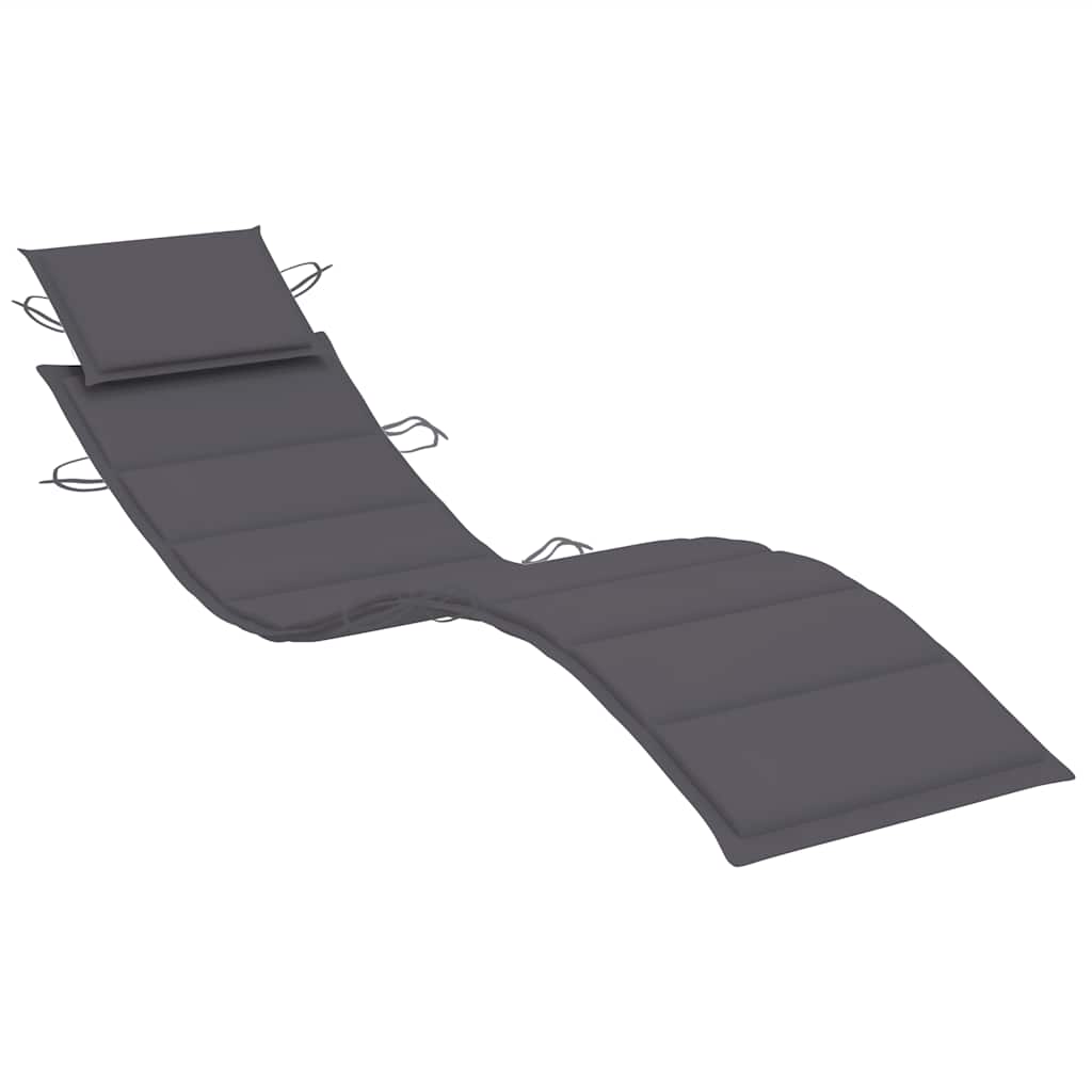 Minimalist Garden Sun Lounger with Cushion Relaxing Seating Summer