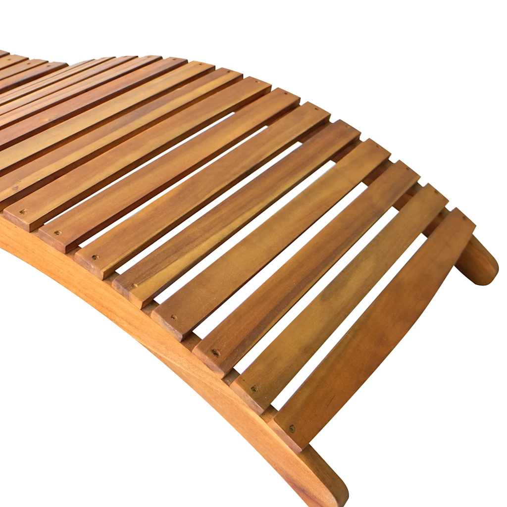 Minimalist Garden Sun Lounger with Cushion Relaxing Seating Summer